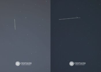 Professor registra passagem de telescópio espacial Hubble no interior de SP